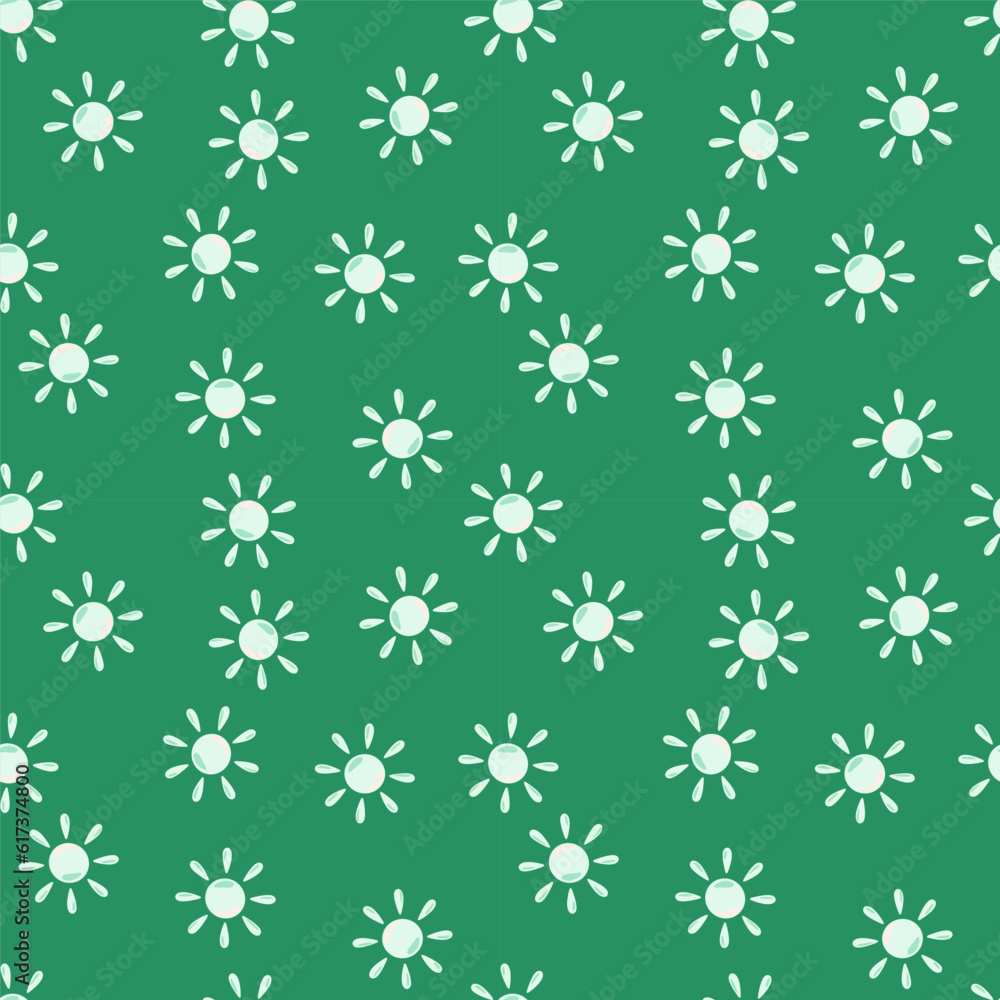 Sun seamless hand drawn pattern in doodle style. Sun seamless hand drawn pattern in doodle style.