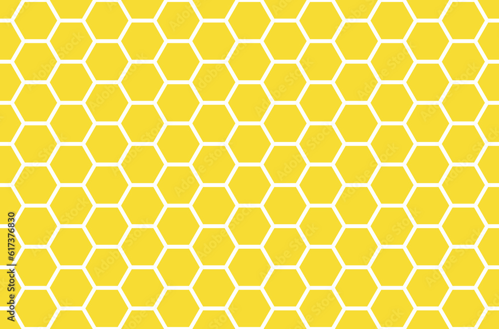 seamless pattern with yellow honeycomb,png isolated on transparent background.
