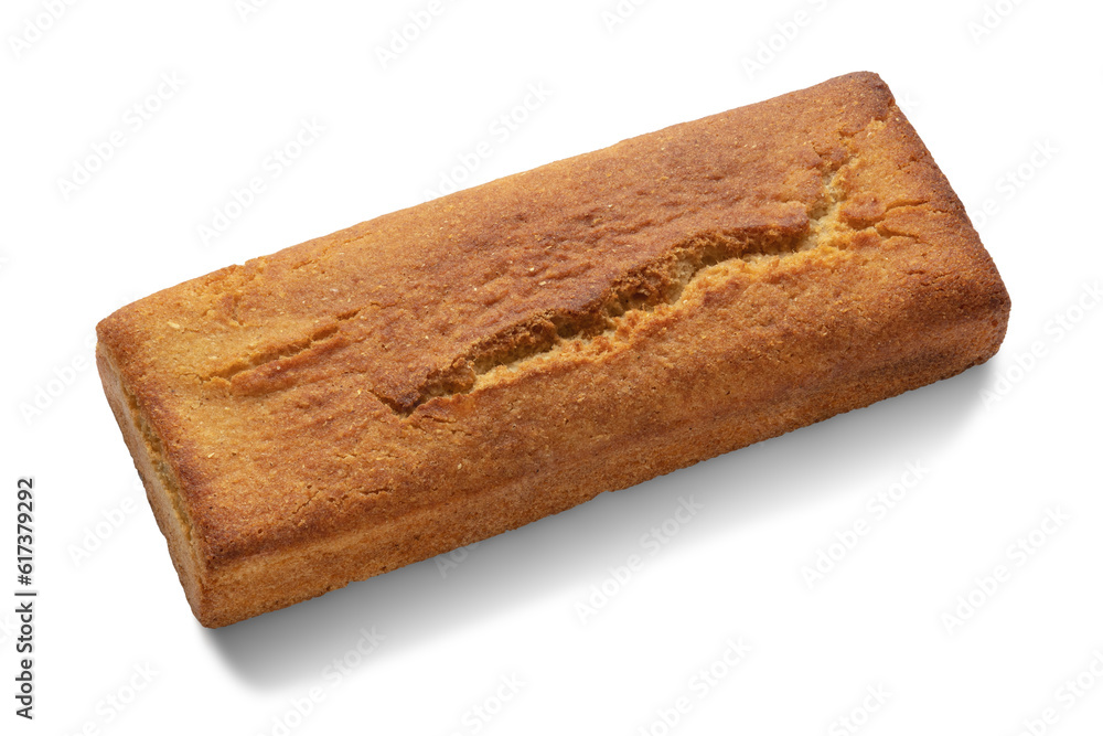Loaf of cornbread isolated on white Loaf of cornbread isolated on white