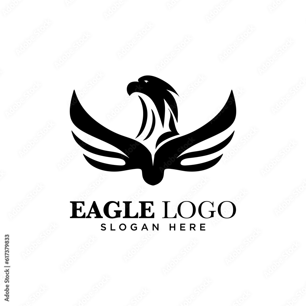 Fototapeta premium Eagle logo design vector, vector illustration, company logo