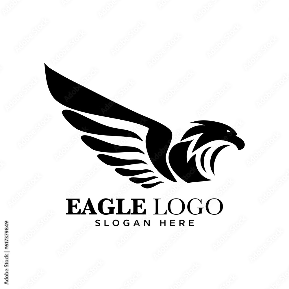 Fototapeta premium Eagle logo design vector, vector illustration, company logo