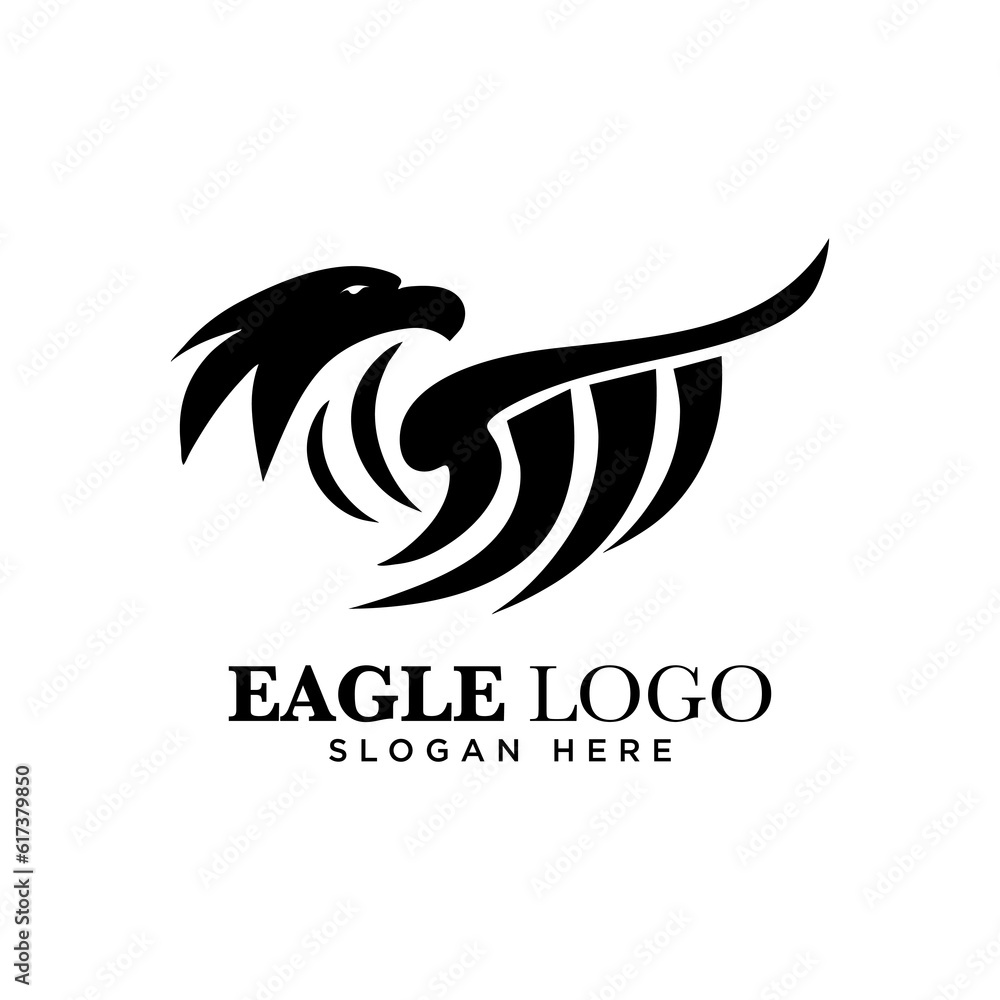 Obraz premium Eagle logo design vector, vector illustration, company logo