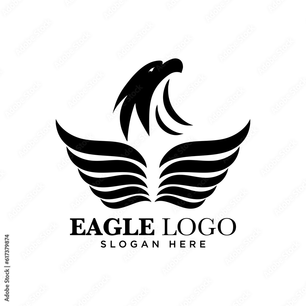 Fototapeta premium Eagle logo design vector, vector illustration, company logo