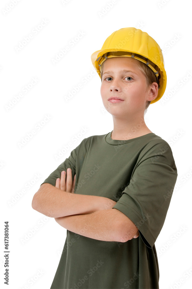 Young boy with helmet Young boy with helmet