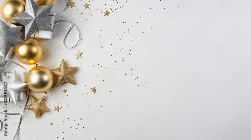 Obraz premium New Year's Day items arranged and copy space