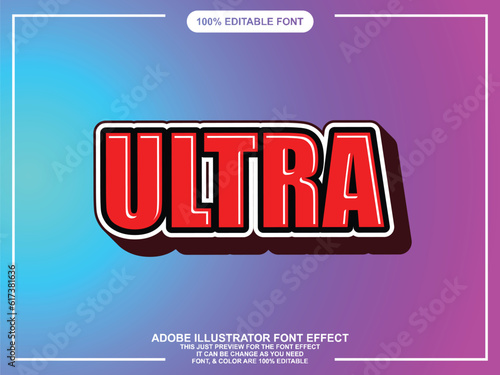 Wallpaper Mural simple red bold text style editable font effect Torontodigital.ca