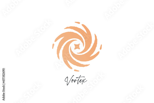 Vortex Logo design, Celestial Logo, Star logo, Galaxy emblem, Water, Star, Cosmic, Space
