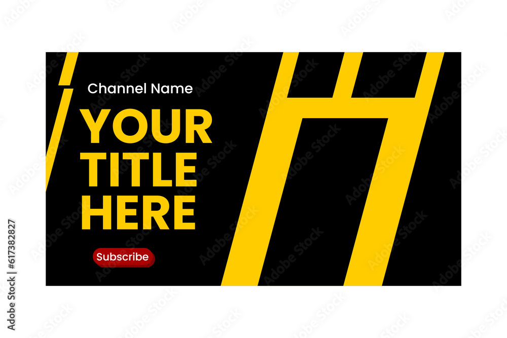 Fototapeta premium YOUTUBE THUMBNAIL TEMPLATE