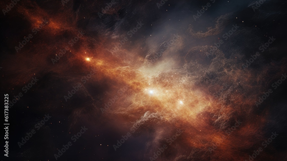 Naklejka premium Cosmic gas 