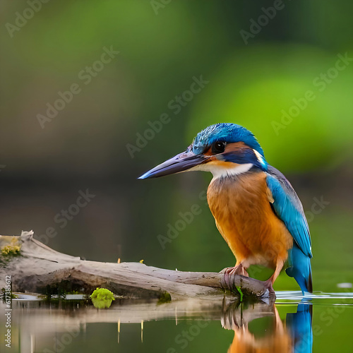a colorful small kingfisher bird sits 14