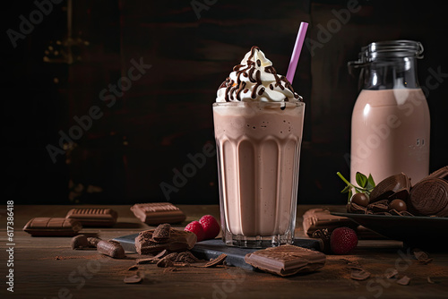 chocolate and milkshake  photo