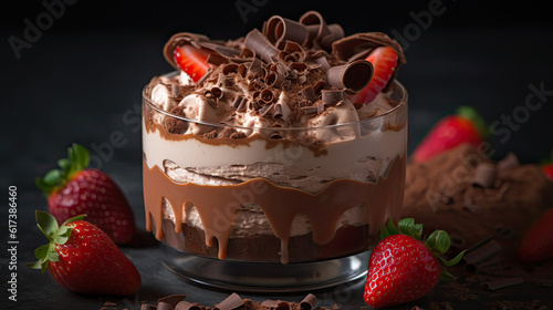 Mousse: A Light and Airy Dessert Made with Whipped Cream photo