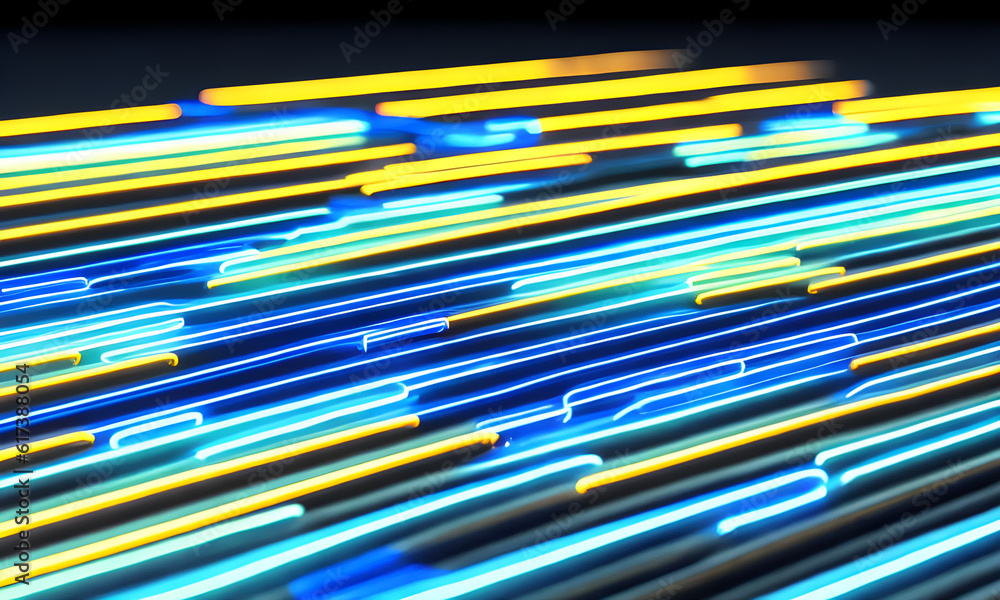 speed blue neon line, 3D rendering, clear focus, Generative AI, Generative, AI speed blue neon line, 3D rendering, clear focus, Generative AI, Generative, AI