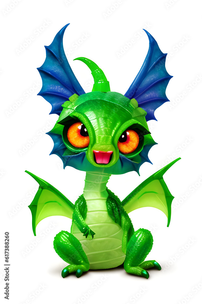 Fototapeta premium foodmade style dragon, generative ai