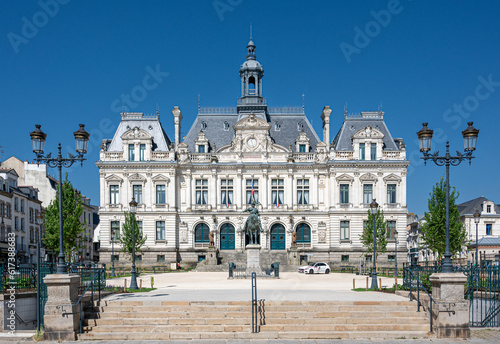the historic building of the townhall of Renne, the capital city of Brittany, France