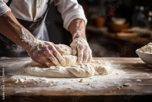 Person Making Dough, Generative AI