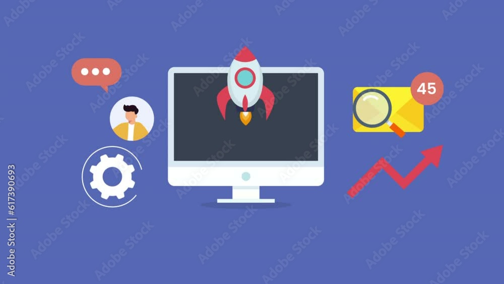 Start up business concept animation, Start up marketing. Start up business concept animation, Start up marketing.