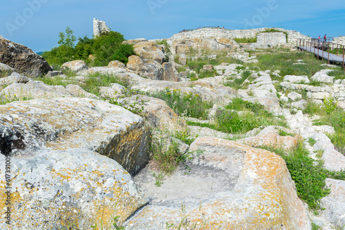 Obraz na płótnie Ruins of the ancient Thracian city of Perperikon w salonie