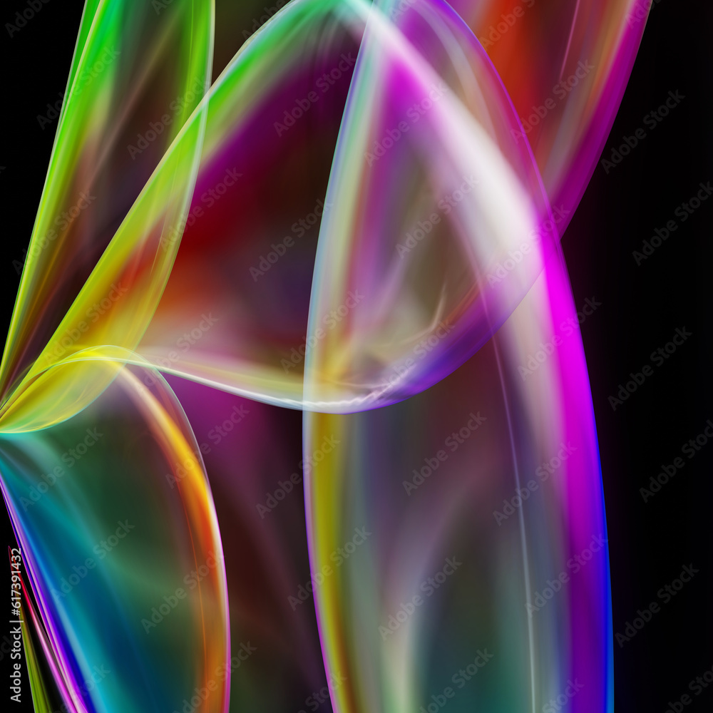 Abstract colorful blurred gradient background with smooth curvy lines in 3d rendering for banners, posters and covers concept. Abstract colorful blurred gradient background with smooth curvy lines in 3d rendering for banners, posters and covers concept.