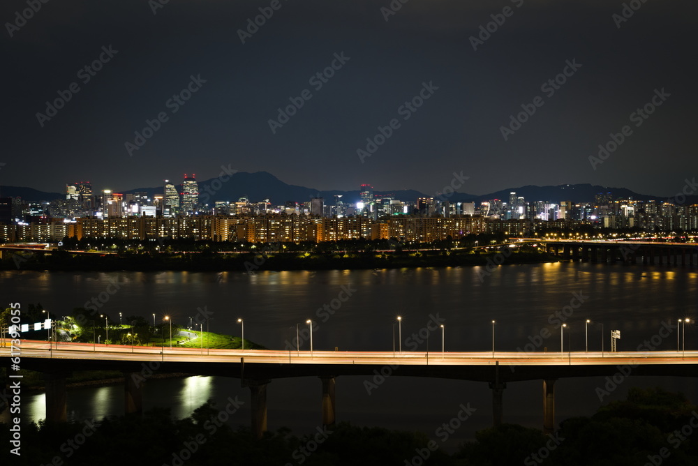 View of Gangnam, Seoul, Korea