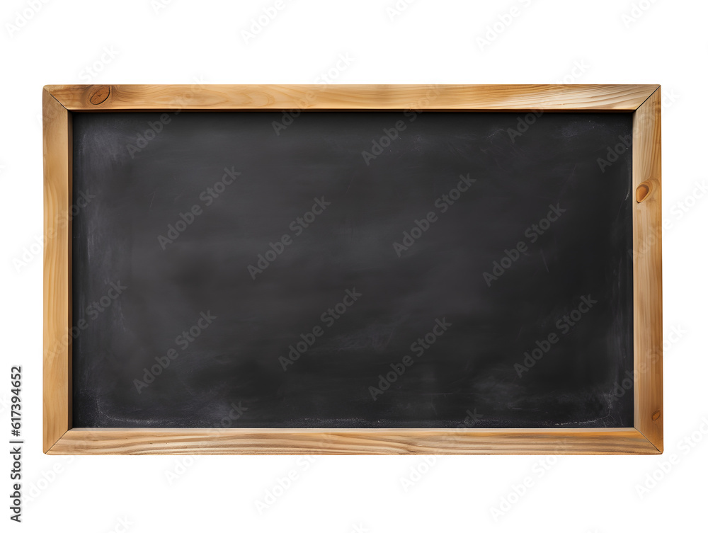 A school black board with an Elegant Wooden Frame for Interactive Teaching. Generative AI A school black board with an Elegant Wooden Frame for Interactive Teaching. Generative AI