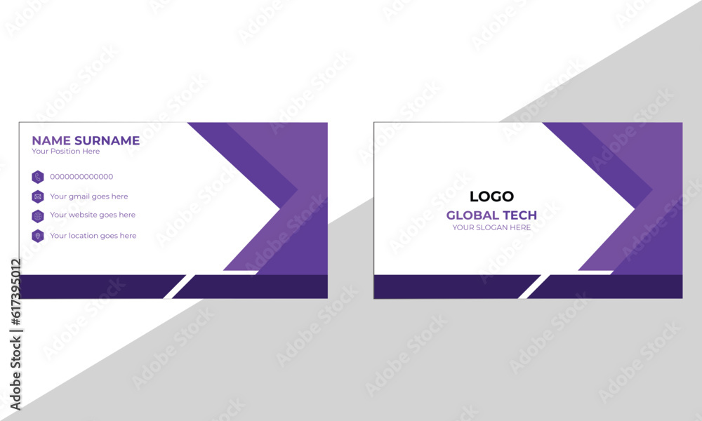 Modern Creative And Clean Business Card Design Template, Visiting card modern shape with abstract design. Vector creative business card template with triangles. Modern Creative And Clean Business Card Design Template, Visiting card modern shape with abstract design. Vector creative business card template with triangles.