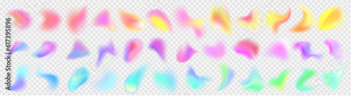 Fotografia Holographic abstract blur spot