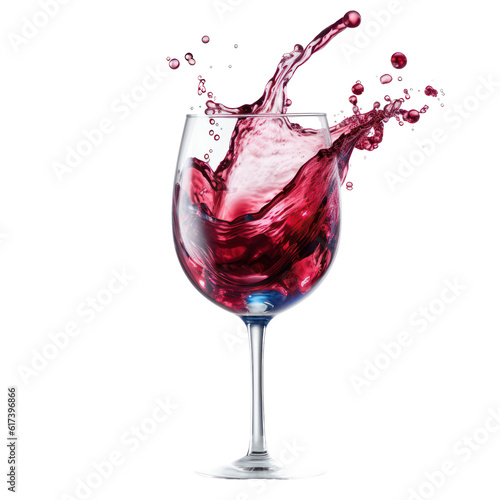 Tableau sur toile Wine  isolated on white png.