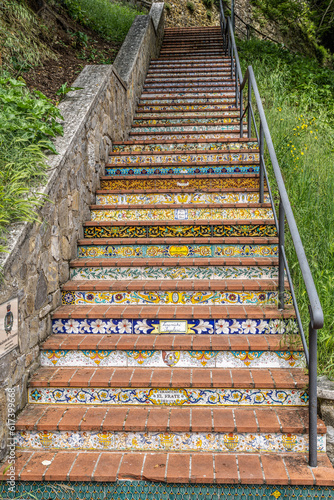 Deruta ceramic art city in Umbria, Italy photo