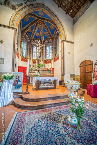 San Francesco church in Deruta ceramics city, Umria Italy