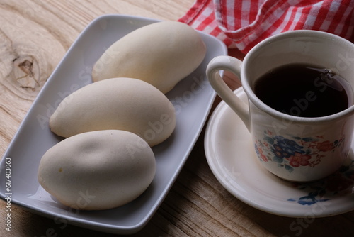 Nopia is a typical food of Banyumas Raya which includes Purwokerto City, Purbalingga Regency, Cilacap Regency and Banjarnegara Regency. Nopia is a food shaped like an egg made from wheat flour. photo