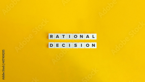Rational Decision Concept Image. photo