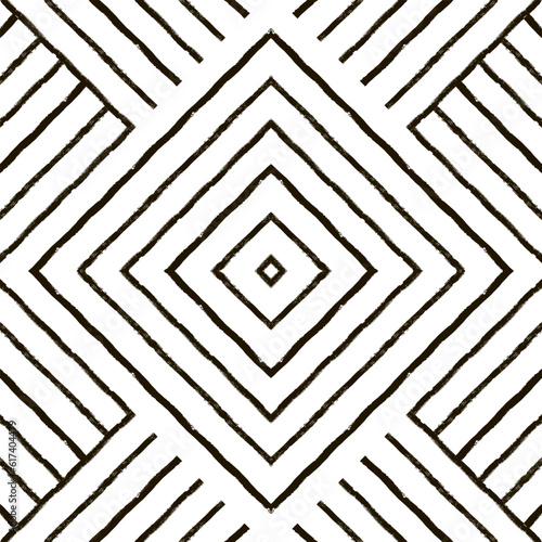 Geometric Minimalist Line Pattern. Seamless Vector Aesthetic Contemporary Background.
