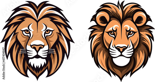 Illustration portfolio of cute little lion's head