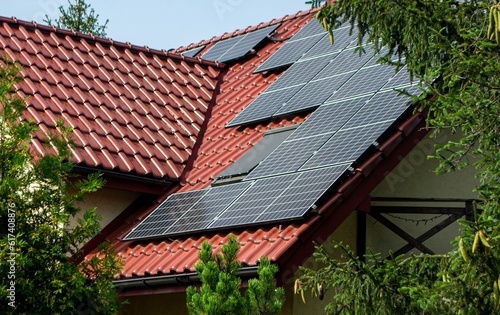 Historic farm house with modern solar panels