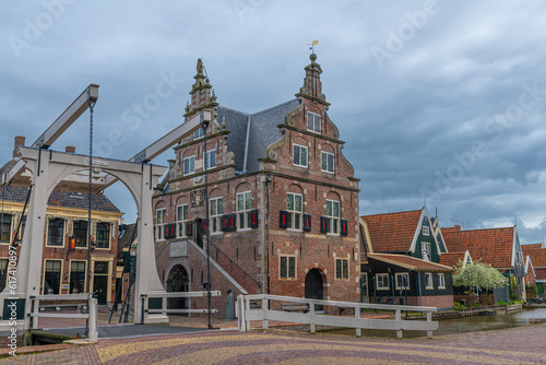 Town hall and weigh house of De Rijp in The Netherlands