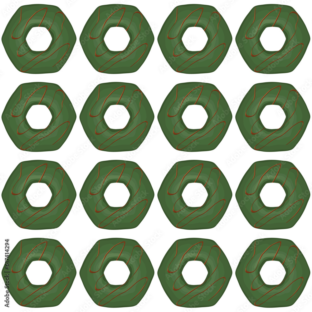 Fototapeta premium Pattern homemade cookie different taste in pastry biscuit