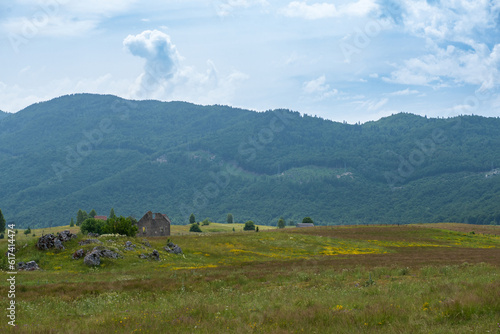 Small village in Donja Brezna in Plužine, Montenegro.