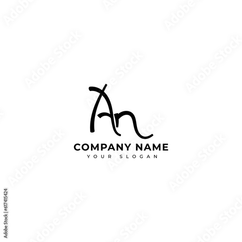 An Initial signature logo vector design