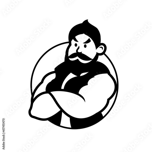 Genie mascot logo icon design illustration