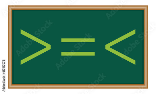 less than greater than and equal symbol in mathematics. inequality symbols. Mathematics resources for teachers and students.