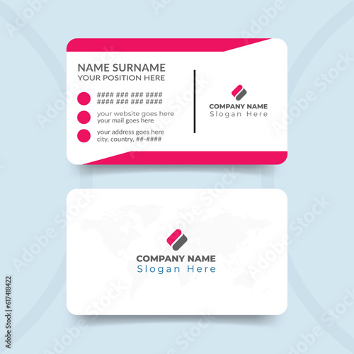 Professional business card template design