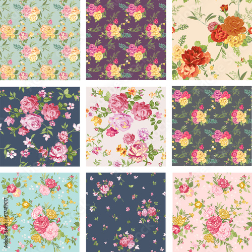 florals patterns collection