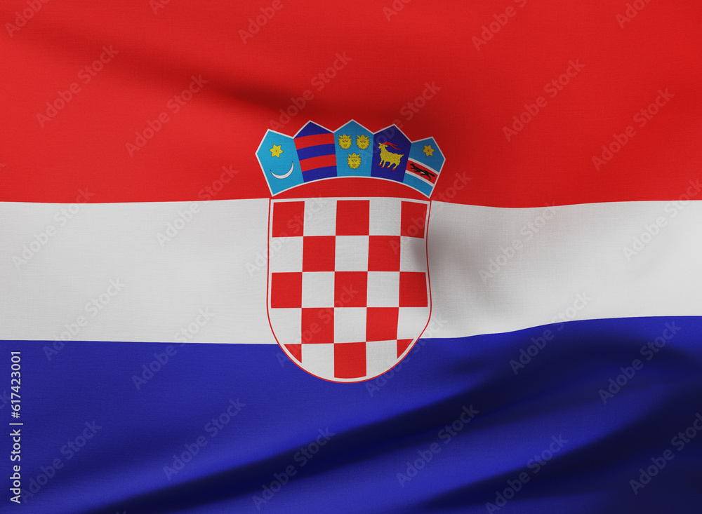 Naklejka premium Flag of Croatia (Croacia)