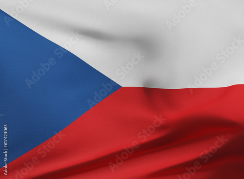 Flag of Czech Republic (Republica Checa) photo