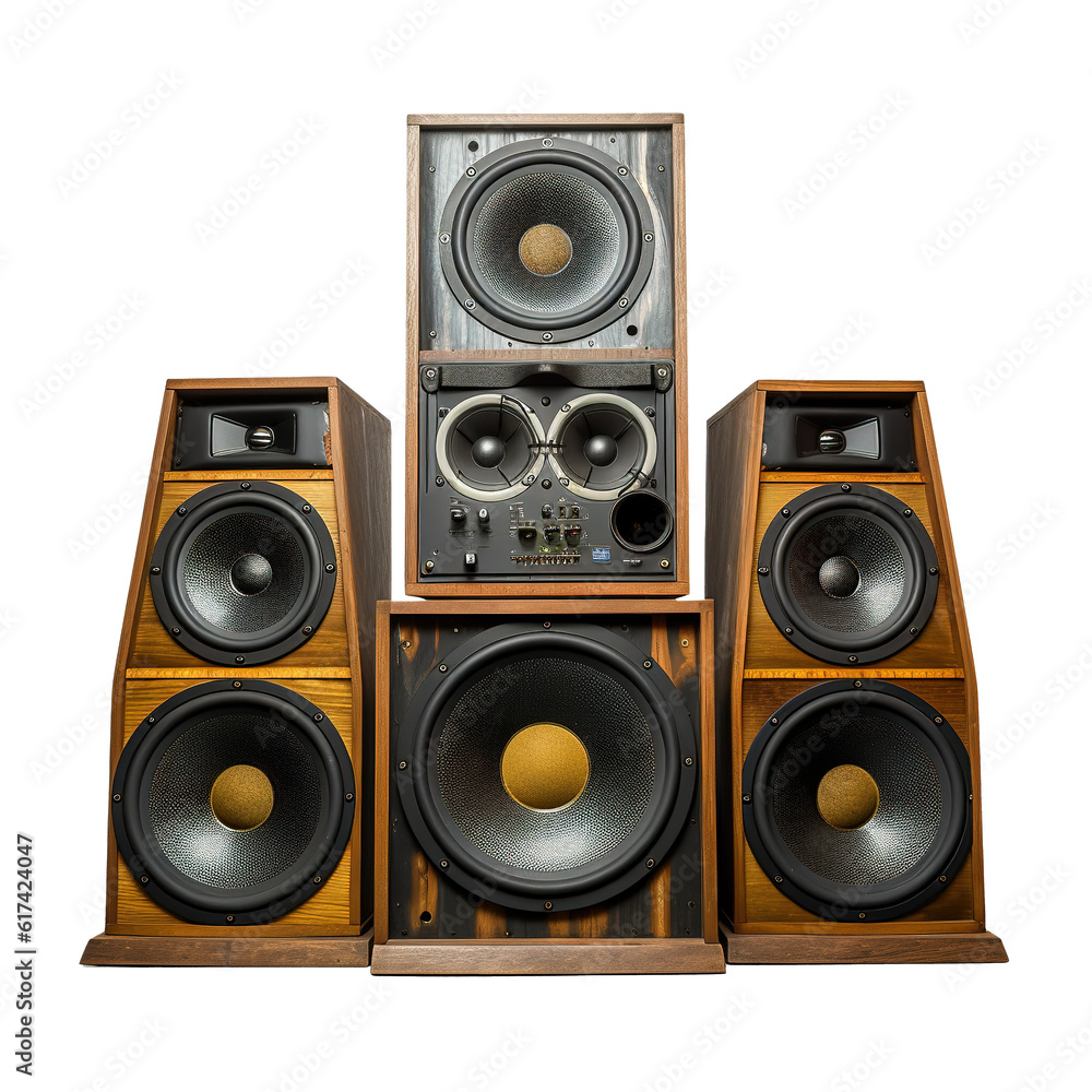 stack audio music speaker isolated stack audio music speaker isolated
