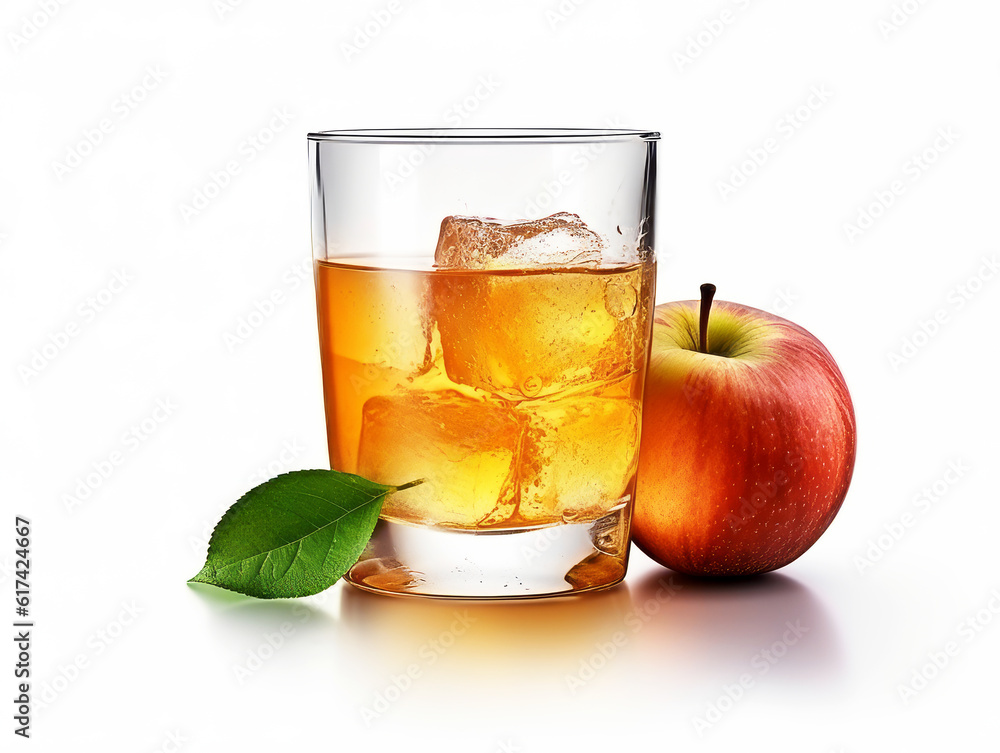 Glass of apple juice isolated on white backgroun. Glass of apple juice isolated on white backgroun.