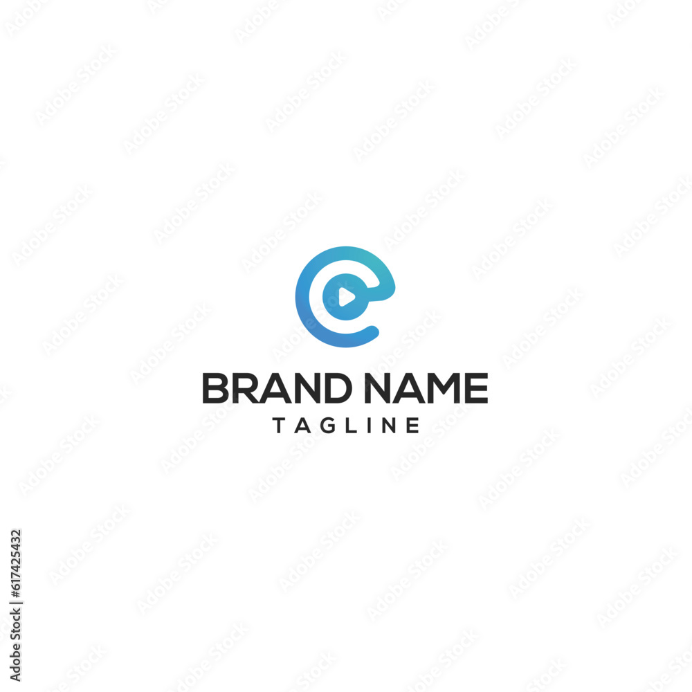 Letter C and magnifying glass logo design. Letter C and magnifying glass logo design.