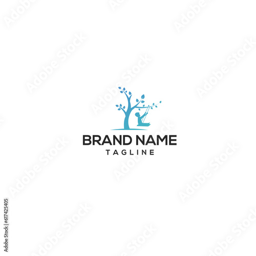 Modern minimal kids support logo