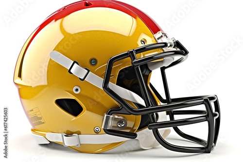 football helmet isolated on white background. AI generated